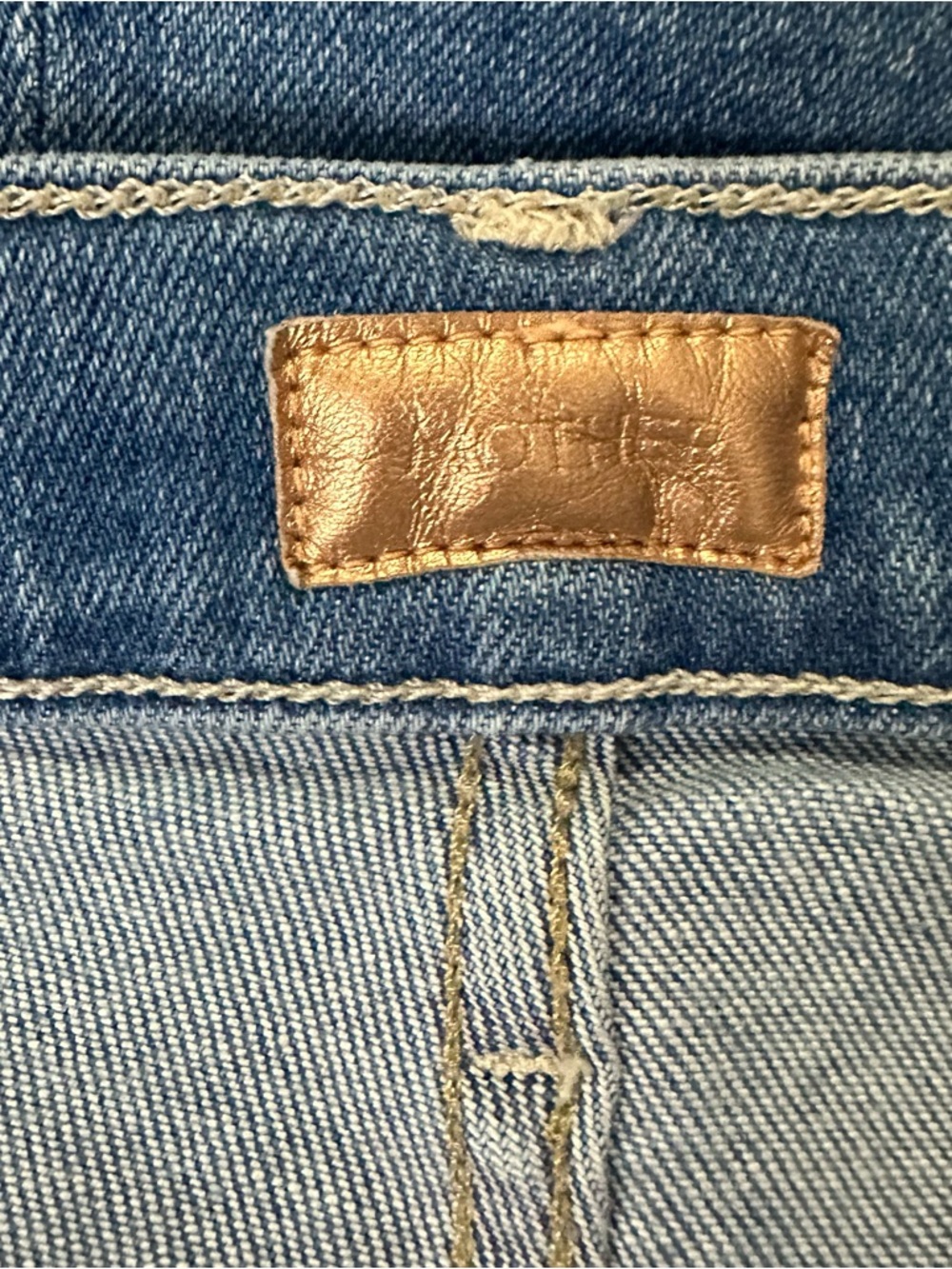 MOTHER Wide Leg Flare Jeans in Light Blue Wash - Picture 11 of 16